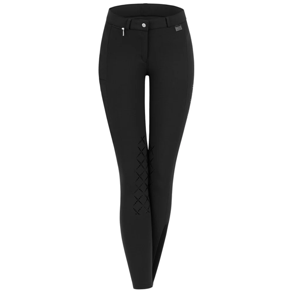 Pantaloni Equitazione Micro Knee Silicone Donna Comfort Sport - Image 11