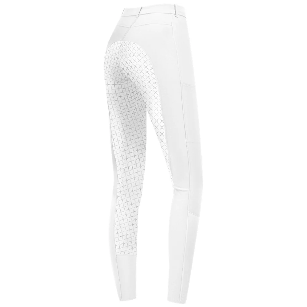 Pantaloni Equitazione Micro Sport Donna Silicone Grip Comfort - Image 3