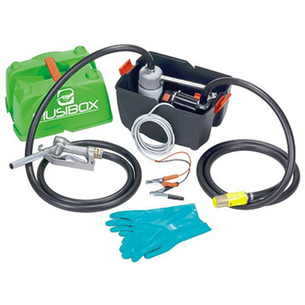 PIUSIBOX Pro 12V Kit Trasferimento Gasolio, 12GPM con Pistola Manuale - Image 2