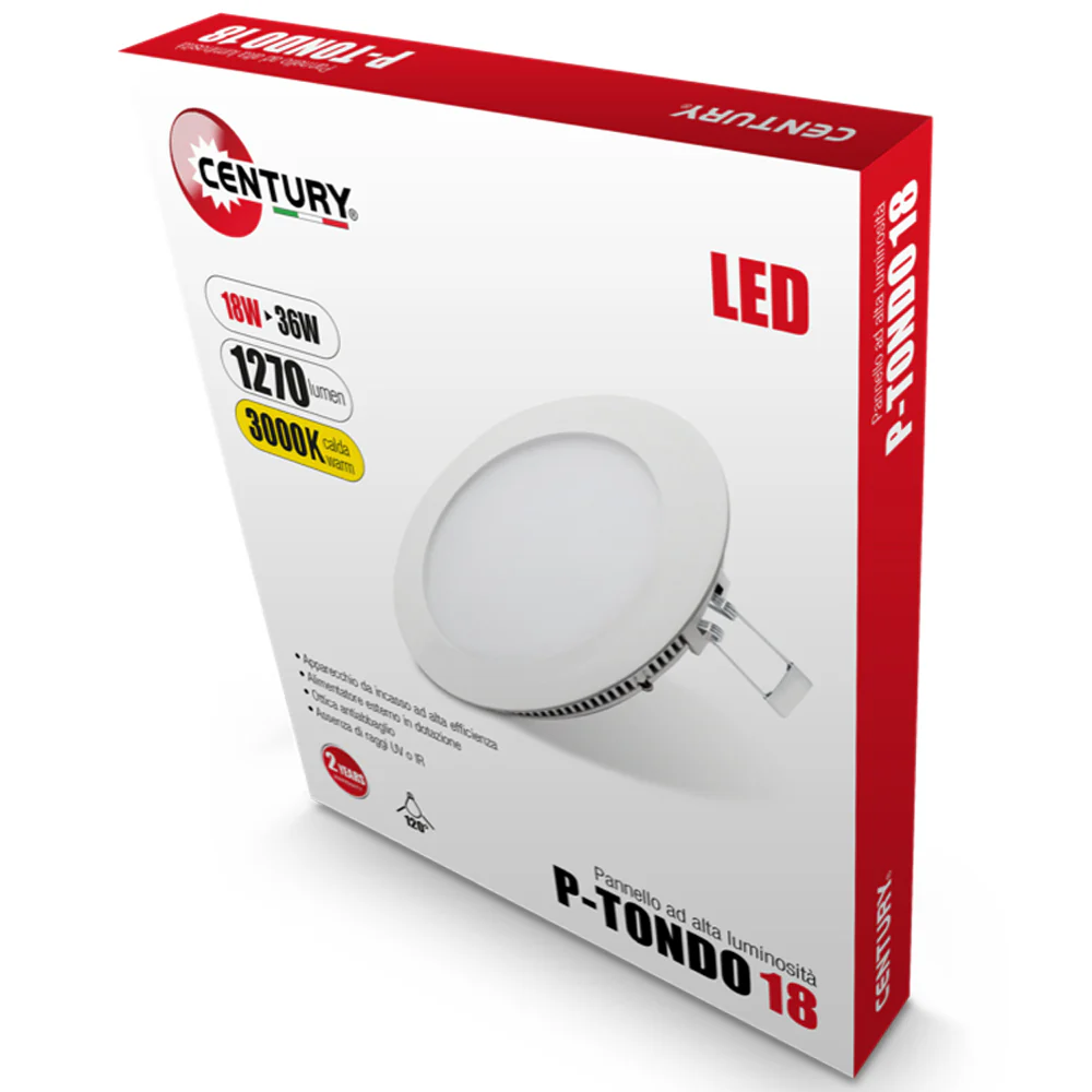 Plafoniera LED Rotonda 18W/24W – 3000K – 1440/1920Lm – Ø225/Ø300mm – IP20 - Image 3