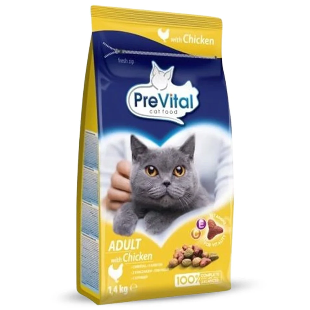 PreVital Crocchette per Gatti Adulti con Pollo - 1,4kg