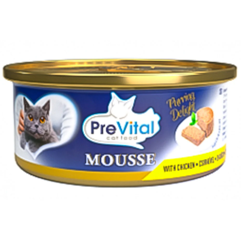 Prevital Mousse Cibo per Gatti Adulti 85g – Manzo, Pollo, Salmone, Tonno - Image 2