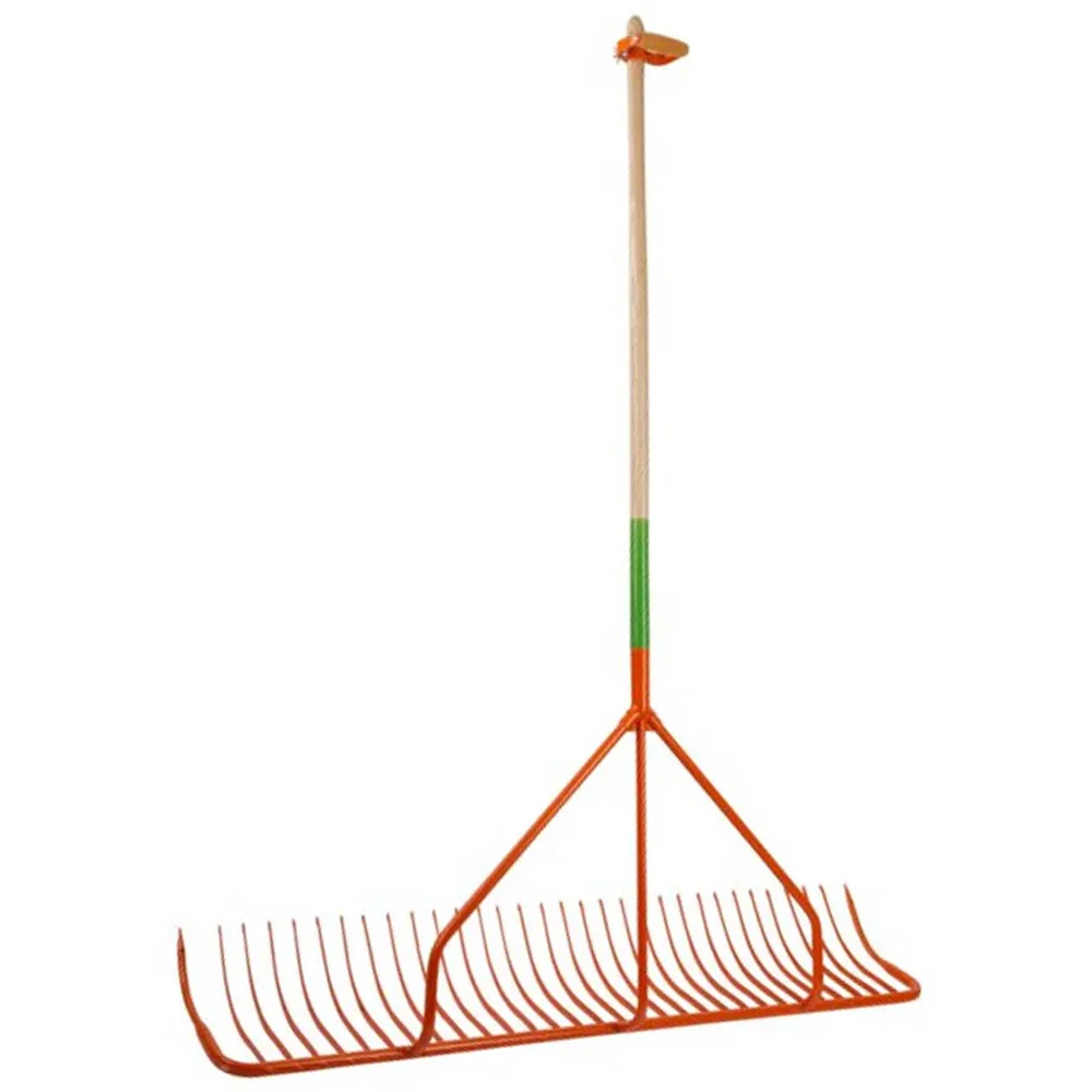 Rastrello Erpice con Manico in Legno 115cm