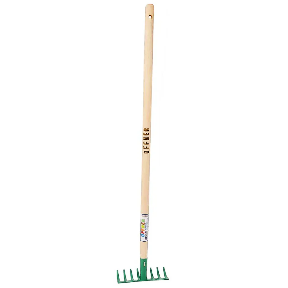Rastrello per bambini a 6 punte verde