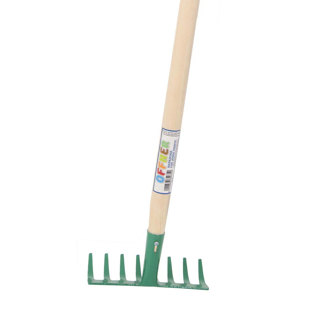 Rastrello per bambini a 6 punte verde - Image 2