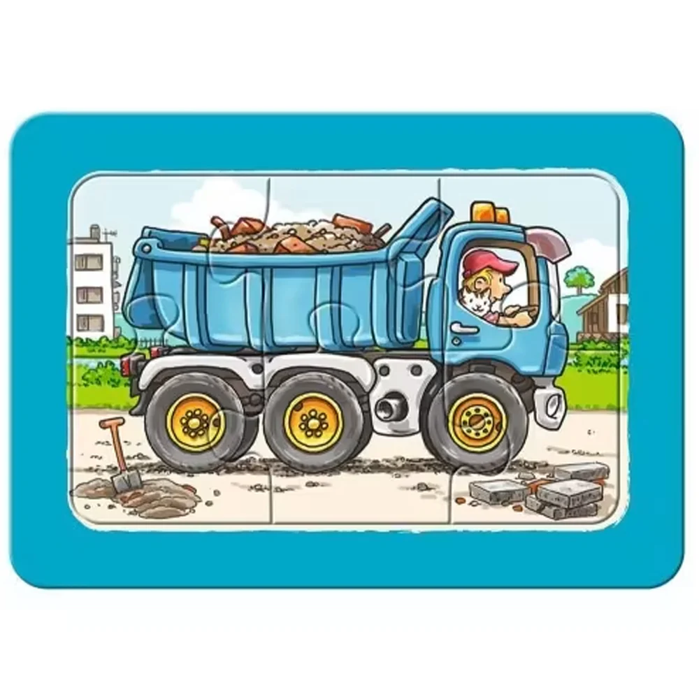 Ravensburger Puzzle 3x6 Veicoli da Cantiere & Animali da Fattoria - Image 3