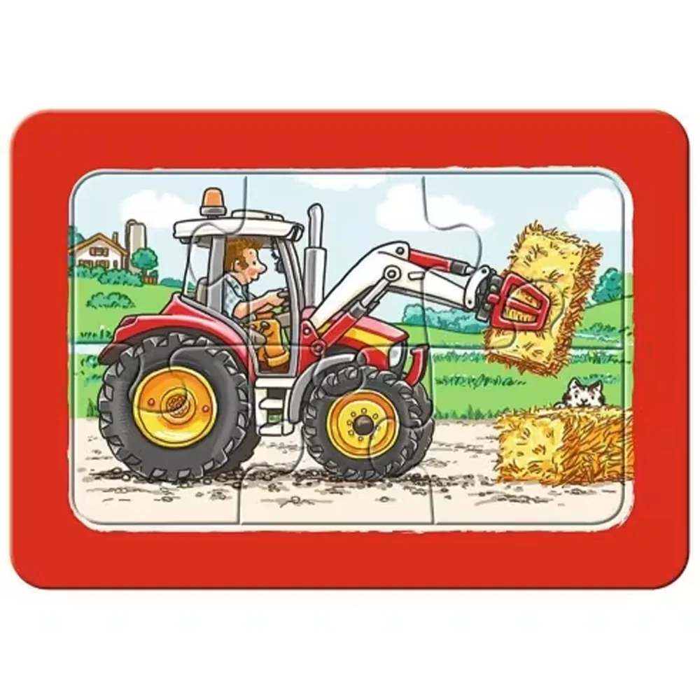 Ravensburger Puzzle 3x6 Veicoli da Cantiere & Animali da Fattoria - Image 4