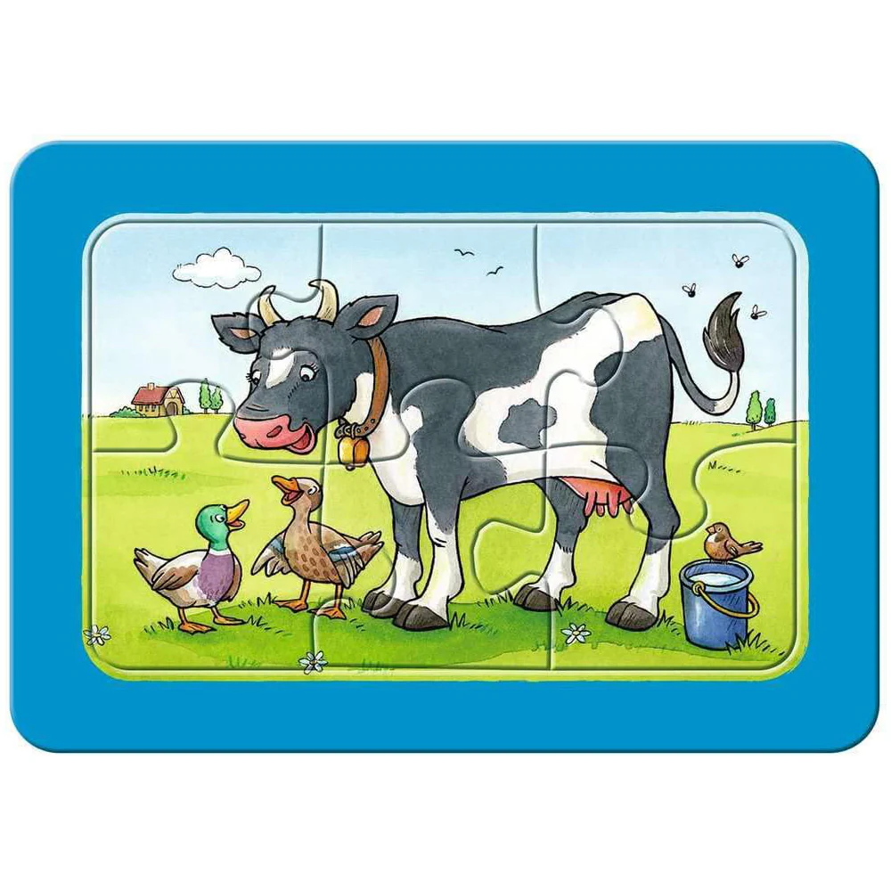 Ravensburger Puzzle 3x6 Veicoli da Cantiere & Animali da Fattoria - Image 6
