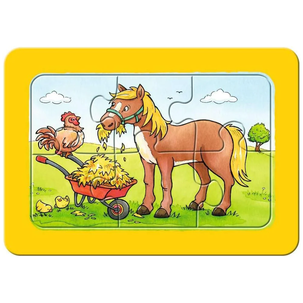 Ravensburger Puzzle 3x6 Veicoli da Cantiere & Animali da Fattoria - Image 7