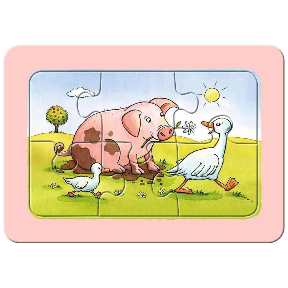 Ravensburger Puzzle 3x6 Veicoli da Cantiere & Animali da Fattoria - Image 8