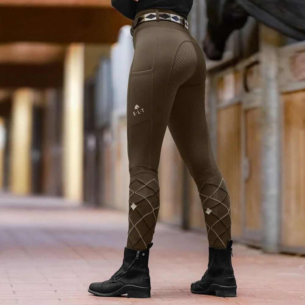 Reitleggings Donna Ella Silicone Grip Comfort Sport Elastico - Image 22