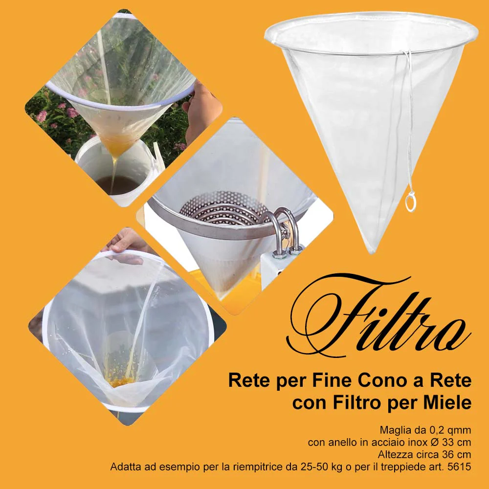 Rete per Fine Cono a Rete con Filtro per Miele - Image 12