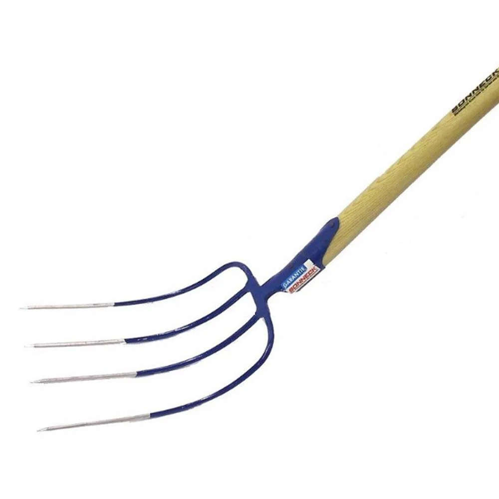 Robusta forca per letame a 4 denti con manico - Image 3