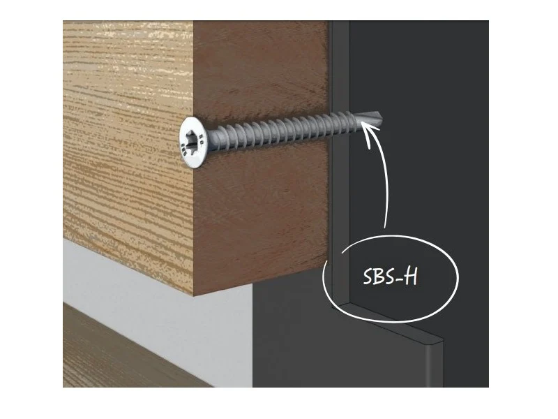 SBS Vite autoforante per legno-metallo 6,3mm x 70mm 100 pz - Image 6