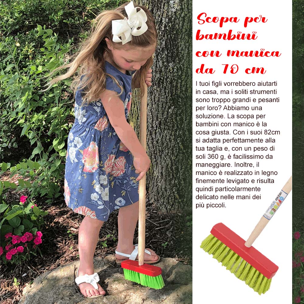 Scopa per bambini con manica da 70 cm - Image 10