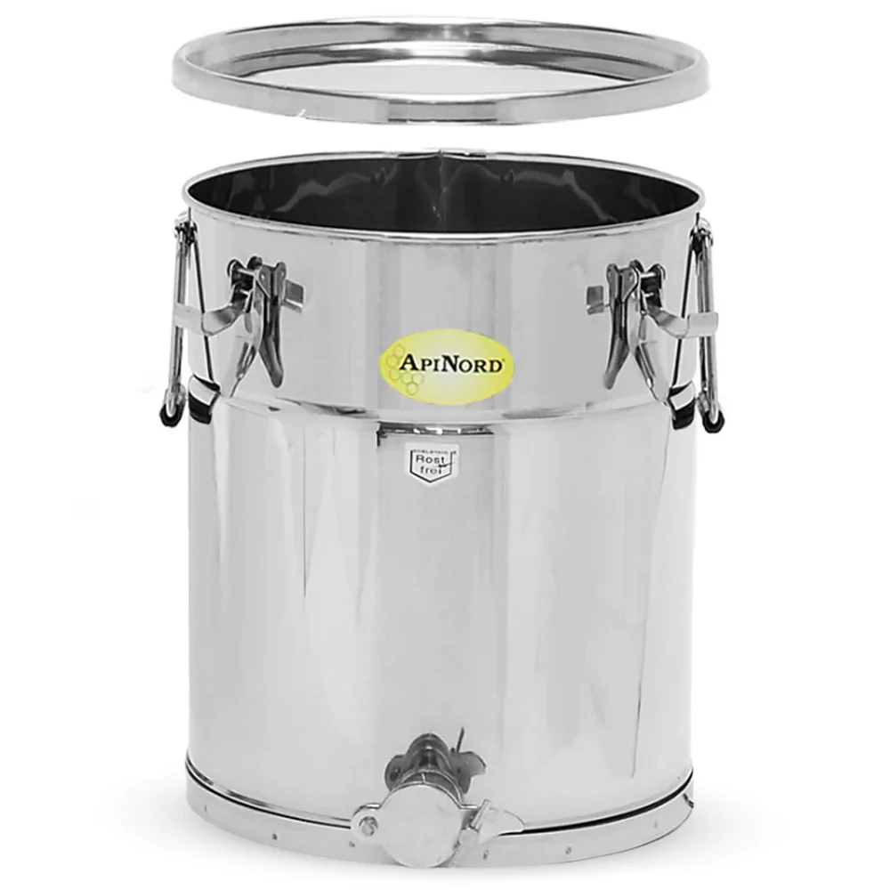 Secchio di riempimento ApiNord® da 35kg in acciaio inossidabile