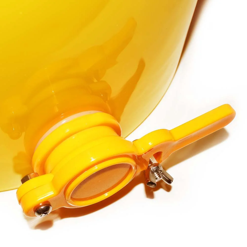 Secchio giallo di riempimento in plastica da 25 kg, con rubinetto - Image 5