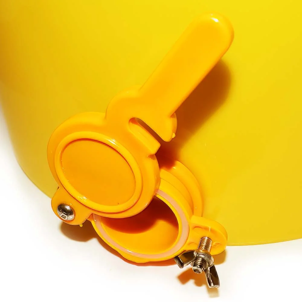 Secchio giallo di riempimento in plastica da 25 kg, con rubinetto - Image 6