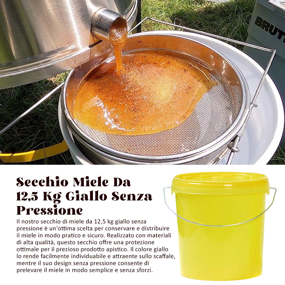 Secchio Miele Da 12,5 Kg Giallo Senza Pressione - Image 6