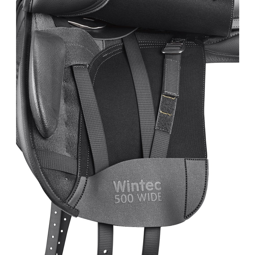 Sella da dressage Wintec 500, larga, nero - Image 4