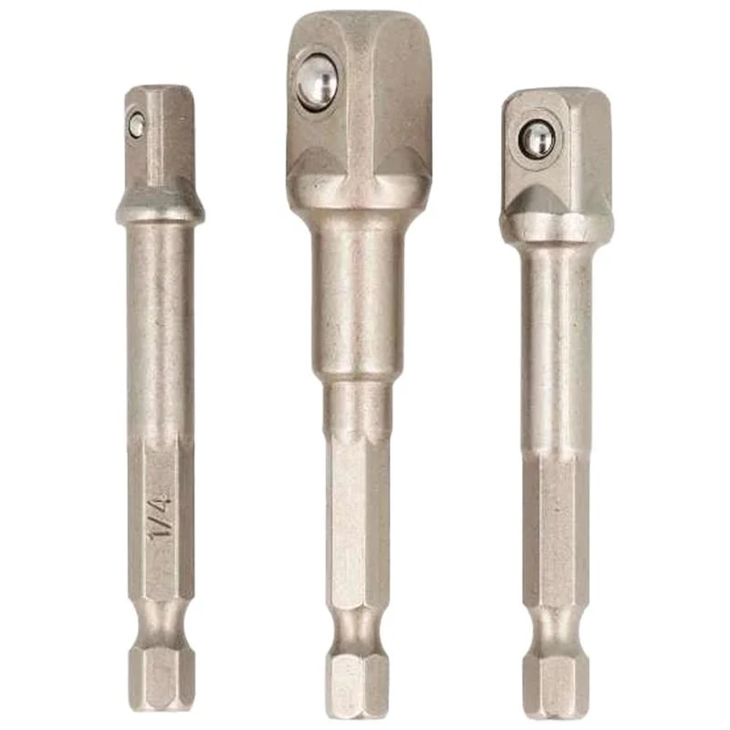 Set Adattatori 50mm con Attacco 1/4" per 1/4", 3/8", 1/2" – 3 Pezzi - Image 2