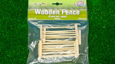 Set di recinzione e cancello in legno (confezione da 6) per bambini - Image 2