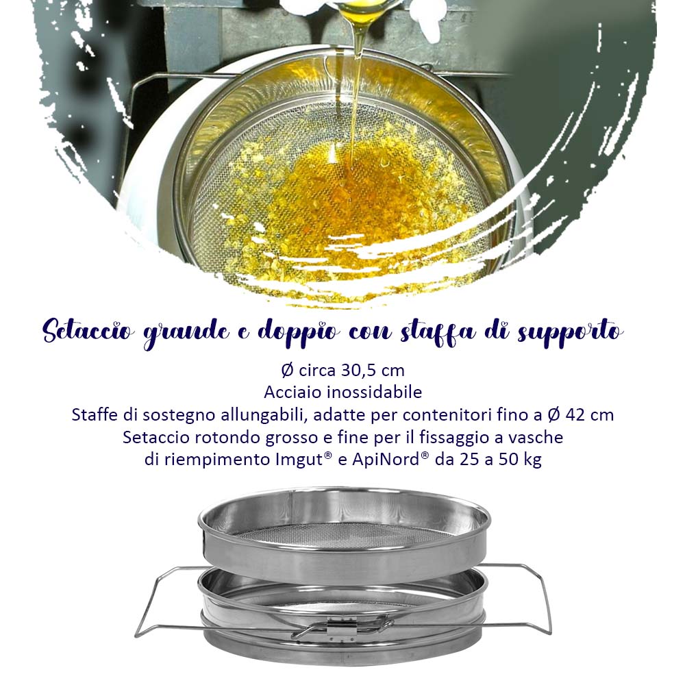 Setaccio grande e doppio con staffa di supporto - Image 23