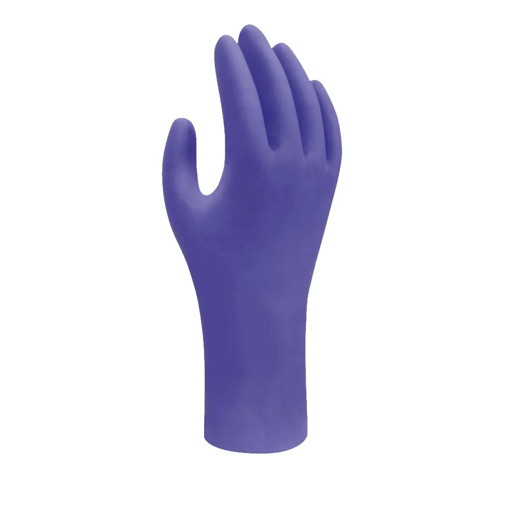 Showa 7585 Guanti monouso in nitrile blu cobalto da 50 pezzi - Image 3