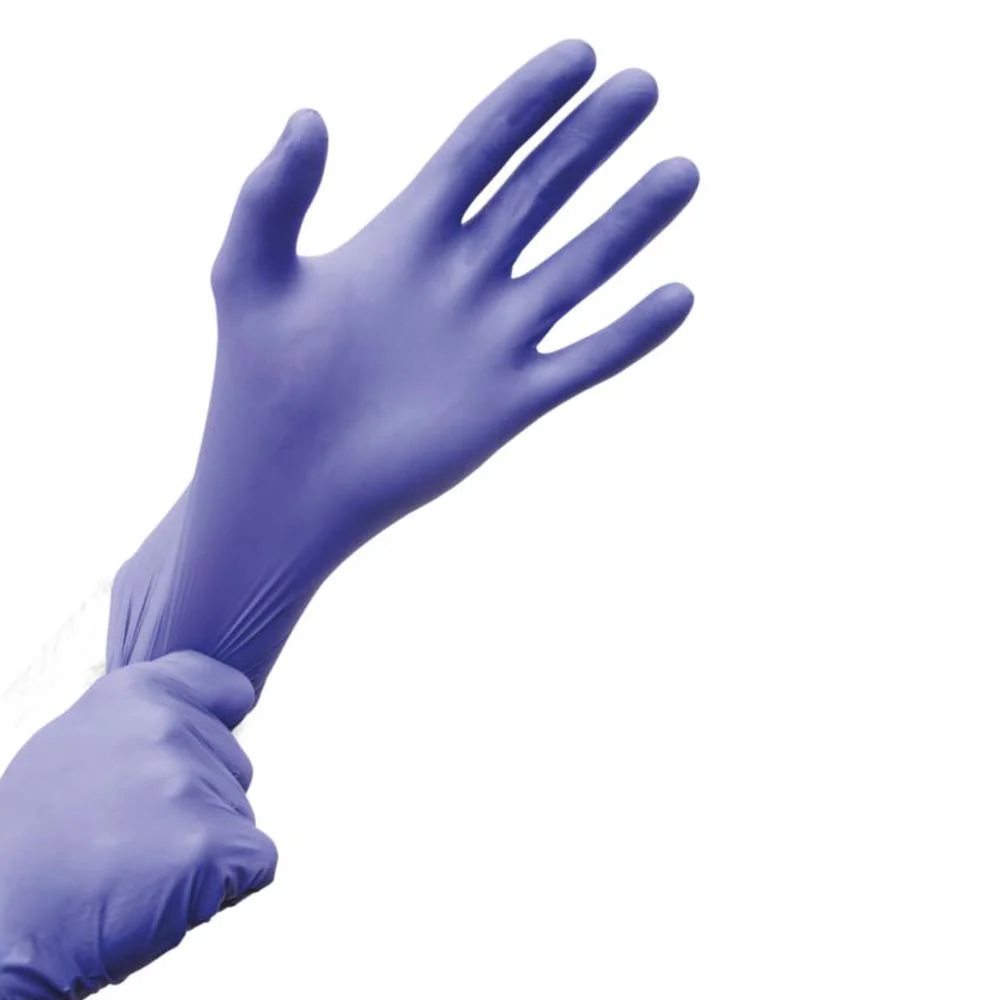 Showa 7585 Guanti monouso in nitrile blu cobalto da 50 pezzi - Image 4