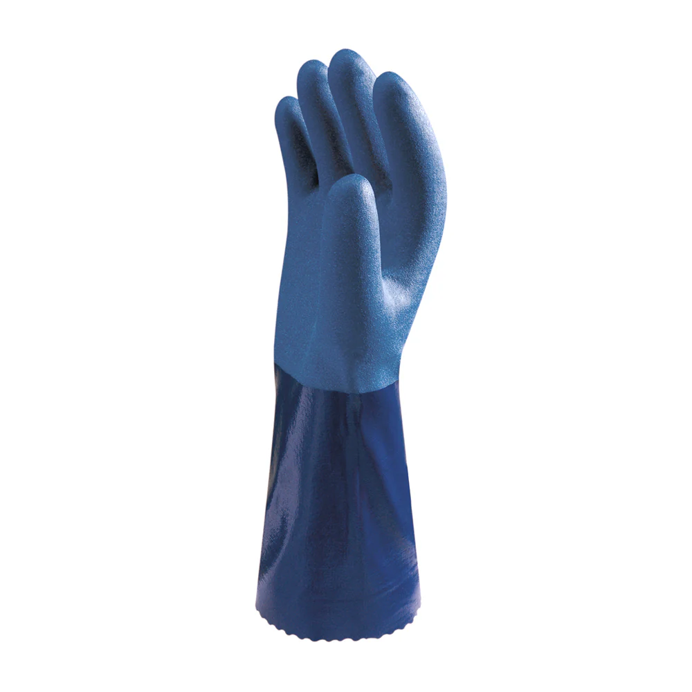 Showa CS720 Guanti in Nitrile Blu,Resistente ai Prodotti Chimici - Image 3