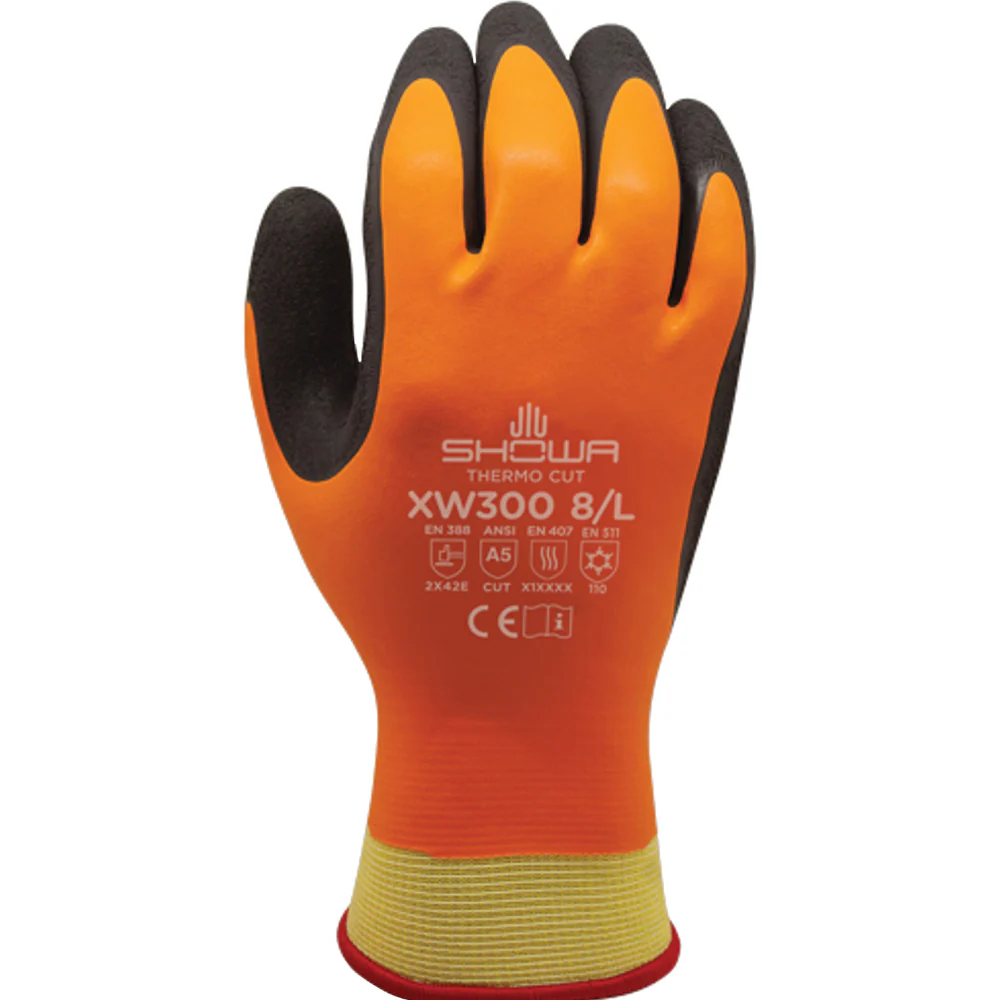 SHOWA XW300 Guanti Antitaglio Termici Arancioni
