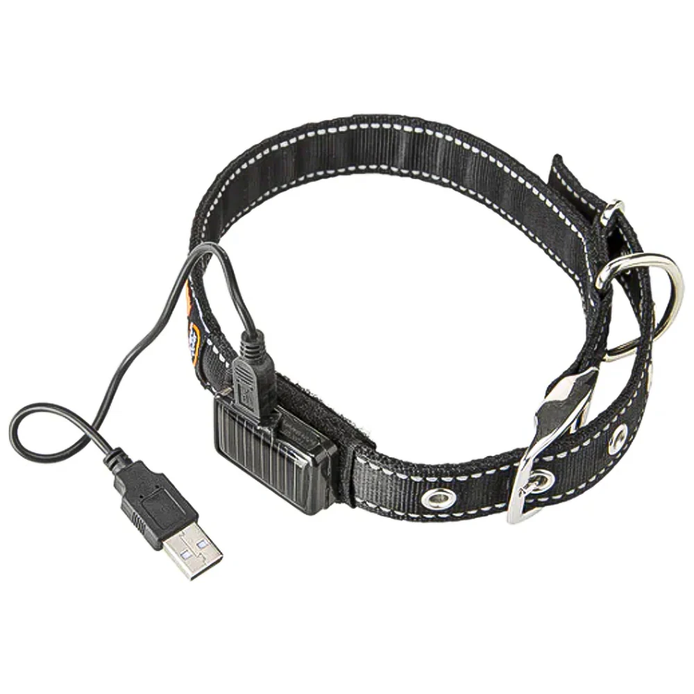 SOLAR NIGHT C  - Collare riflettente e lampeggiante con ricarica solare/USB per cani - Image 5