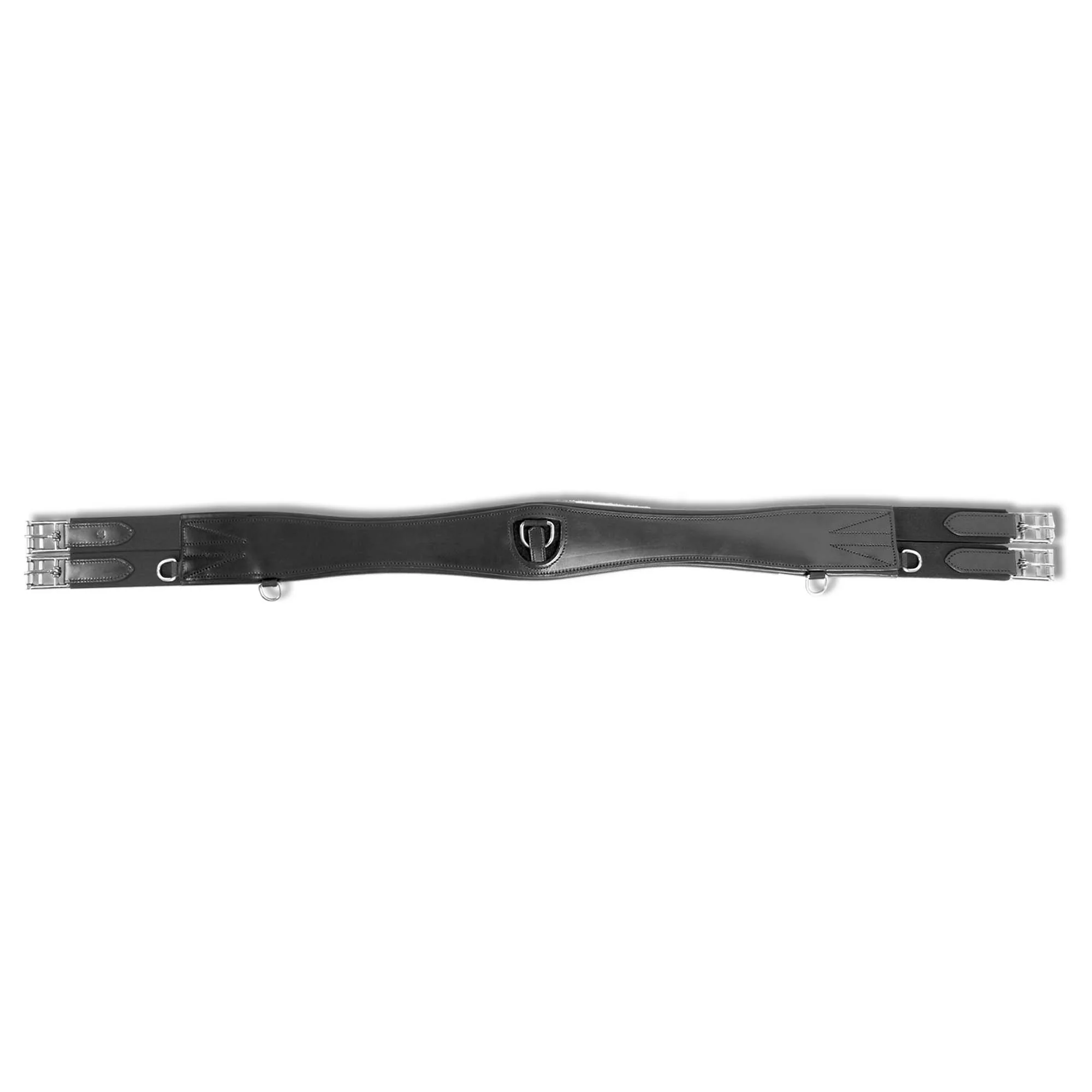 Sottopancia in pelle nero 120 cm - Image 2