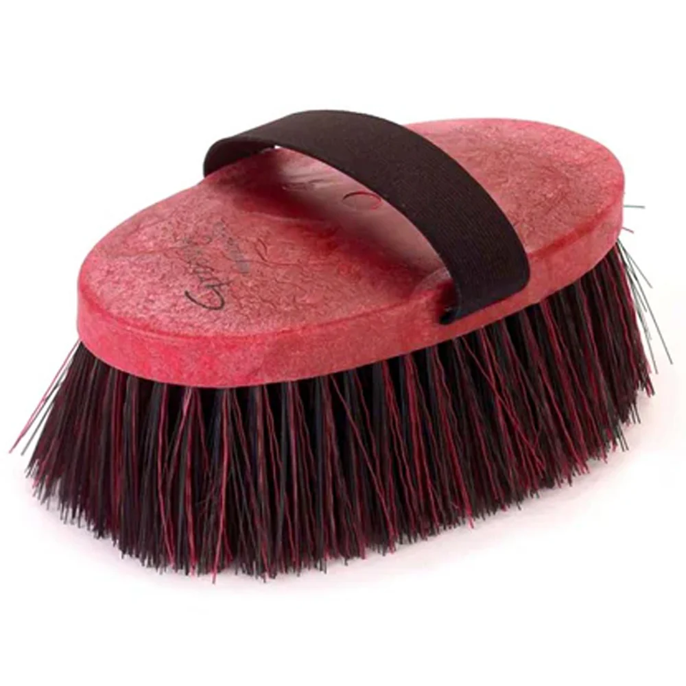 Spazzola cavallo Groovy con setole morbide e cinghia elastica