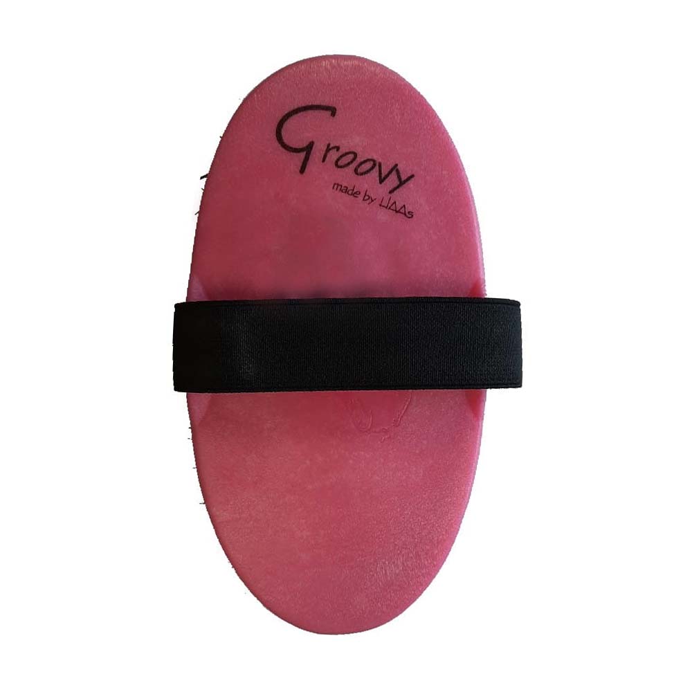 Spazzola cavallo Groovy con setole morbide e cinghia elastica - Image 4