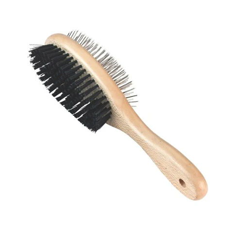 Spazzola doppia ovale Basic Care con setole metalliche