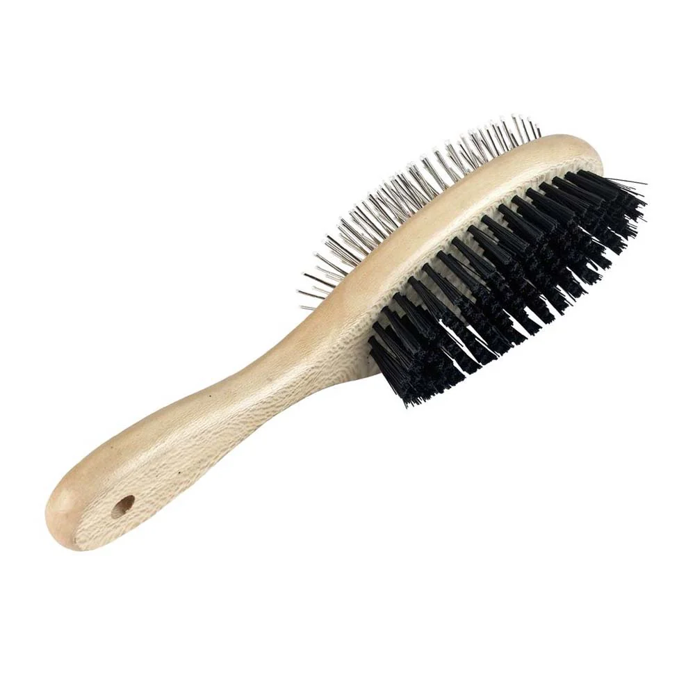 Spazzola doppia ovale Basic Care con setole metalliche - Image 2