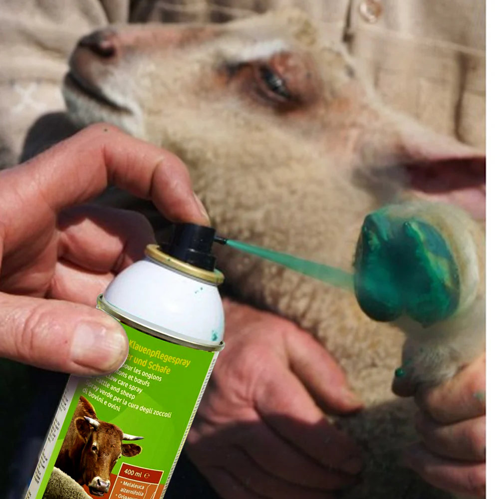 Spray verde per la cura degli zoccoli per bovini e ovini 400ml - Image 3