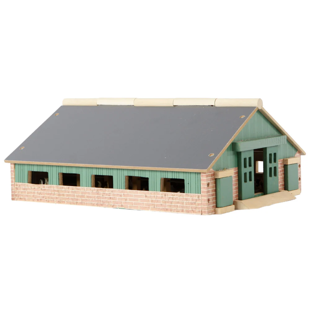 Stalla in Legno per Bovini Alloggio Libero Scala 1:87 - Image 2