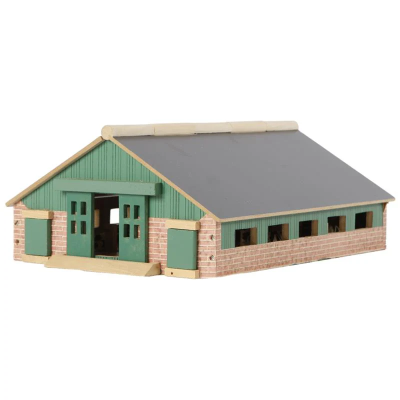 Stalla in Legno per Bovini Alloggio Libero Scala 1:87 - Image 3