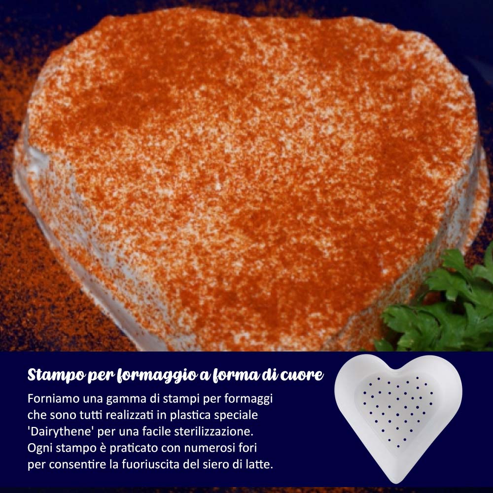 Stampo per formaggio a forma di cuore - Image 7