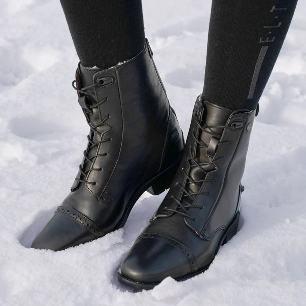 Stivaletti Invernali Belfort Con Lacci Pelle Comfort Equitazione - Image 5