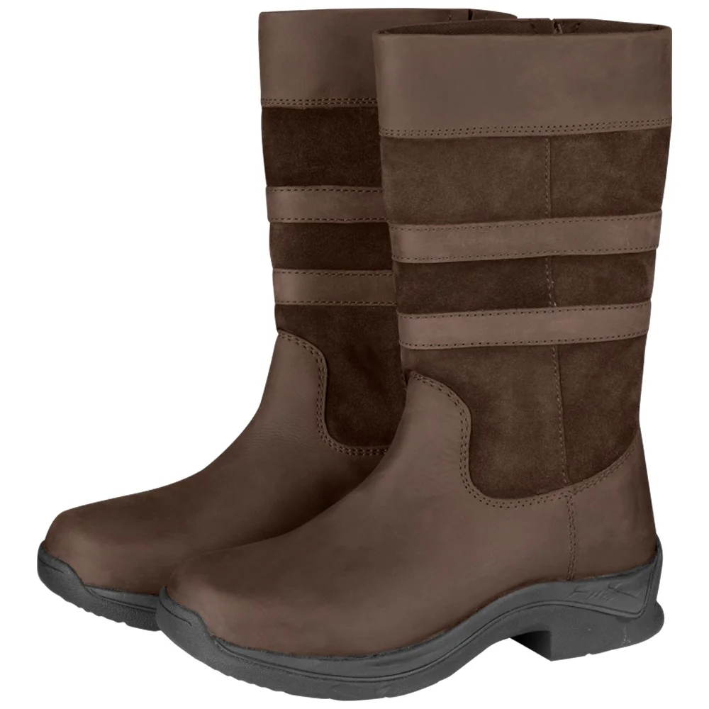Stivali Da Scuderia Oklahoma Marrone Comfort Equitazione Pelle - Image 2