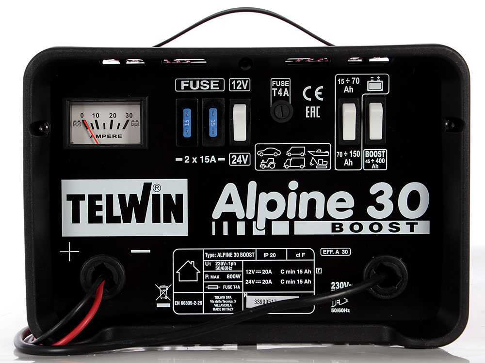 Telwin Alpine 30 Boost Caricabatterie e avviatore 230V 12-24V per auto e camion - Image 6