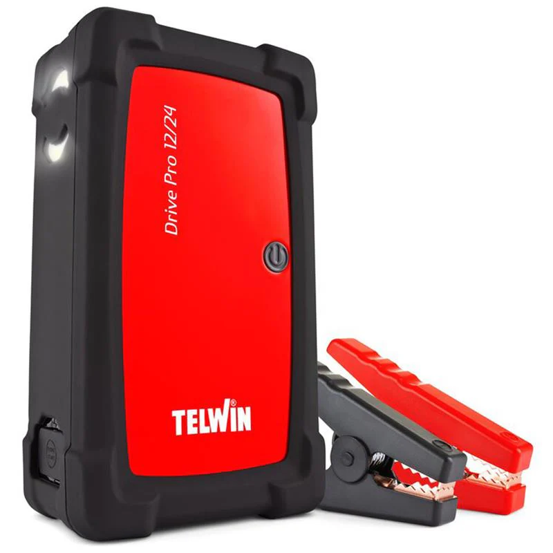 Telwin Drive Pro 12V/24V Avviatore al Litio Professionale – Power Bank 2200A Max con Uscite USB, Luce LED & Protezione Inversione Polarità – Booster Portatile per Batteria Auto - Image 2