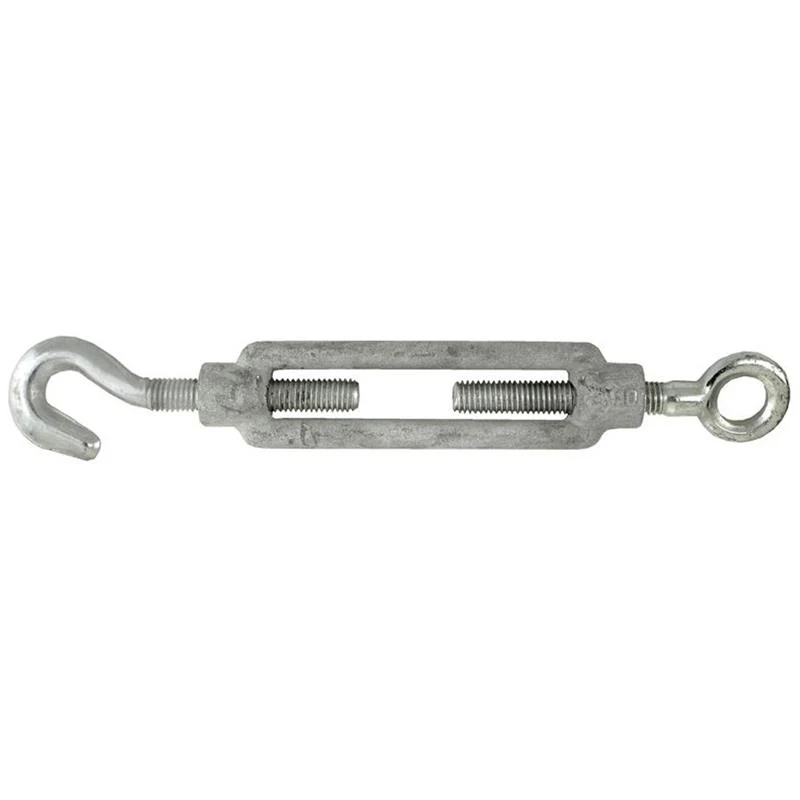 Tenditore in Acciaio Zincato M6 × 110mm con Gancio e Occhiello