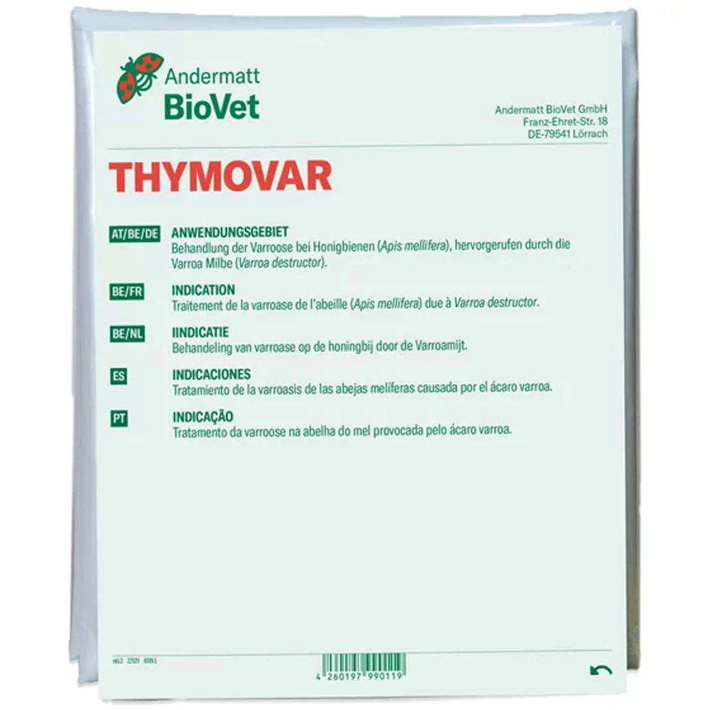 Thymovar strisce per il trattamento estivo contro la Varroa - 2 x 5 piatti