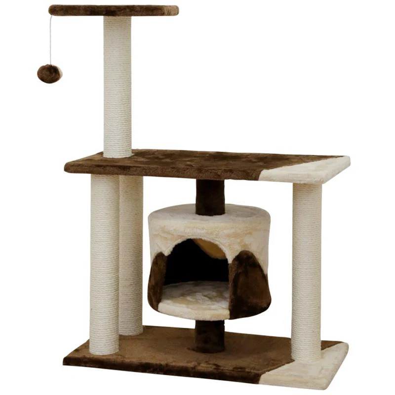 Tiragraffi Jade Pro per Gatti con Cuccia e Giochi 70x35cm - Image 2