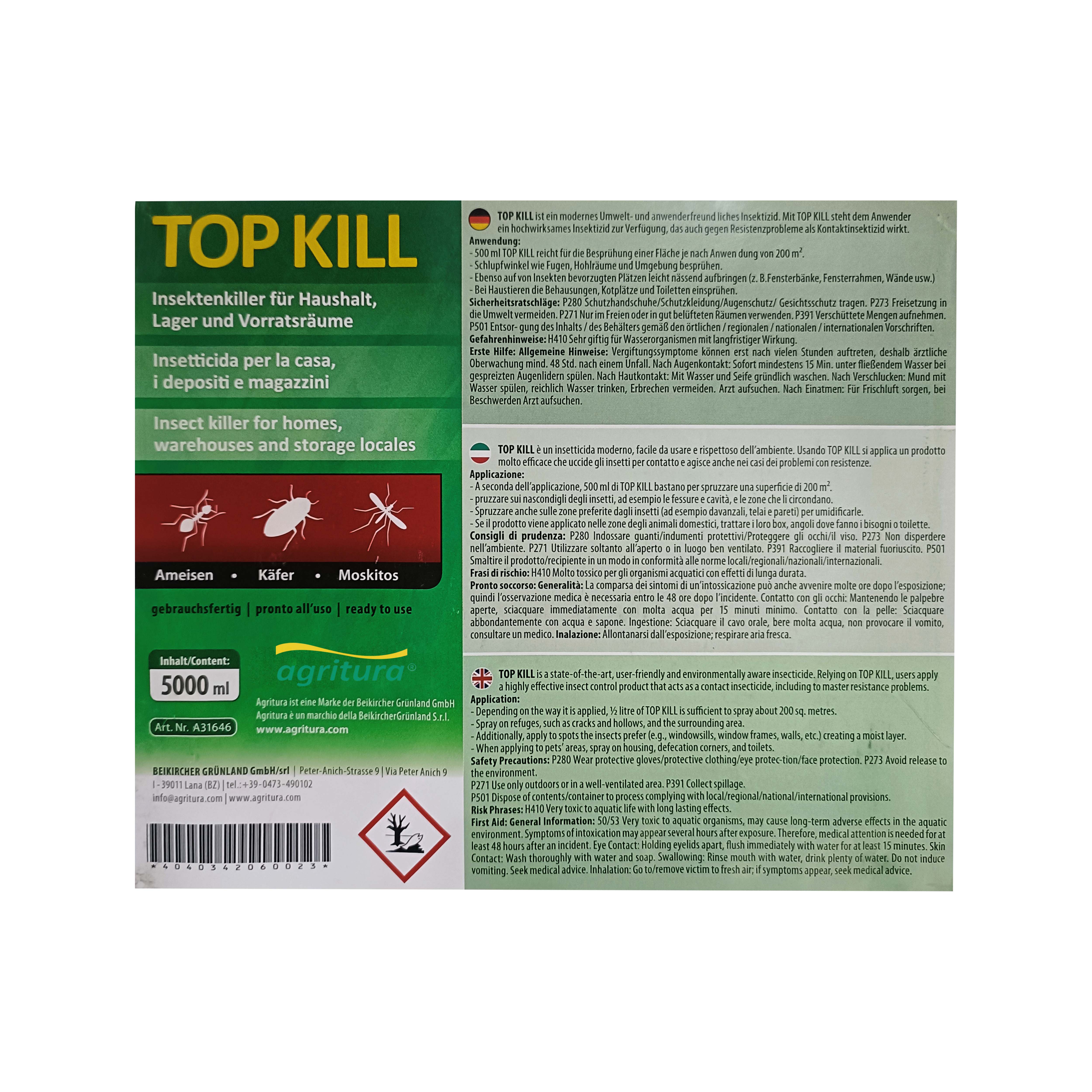 Top Kill Insetticida - Insetticida per Casa, Depositi e Magazzini | Efficace per Tutti gli Ambienti - Image 3