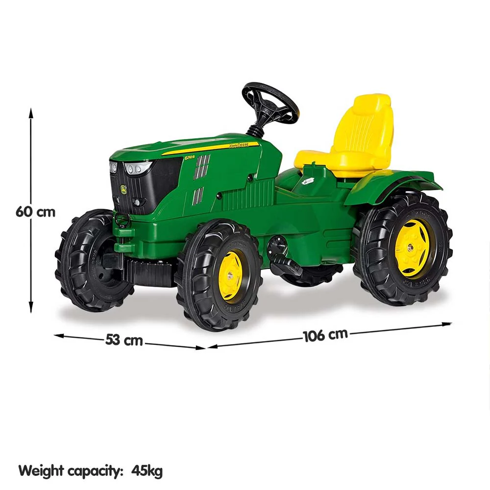 Trattore a Pedali John Deere 6210 R per Bambini - Image 4